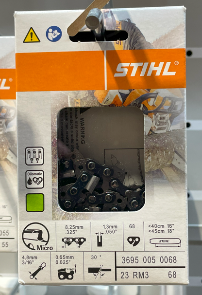 STIHL Chain 23RM3-68 .325P .050G OILOMATIC® STIHL RAPID™ Micro™ 3 (RM3) Image 1