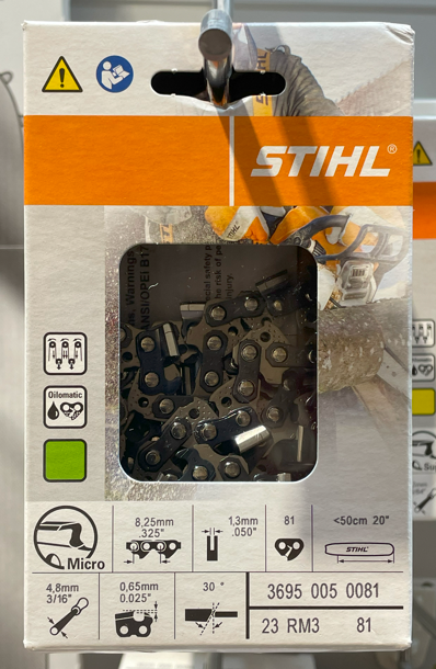STIHL CHAIN 23RM3-81 .325P .050G OILOMATIC® STIHL RAPID™ Micro™ 3 (RM3) Image 1