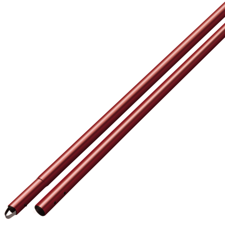 CC289SR 6' Anodized Aluminum Swaged Handle 1-3/4 Red Image 1