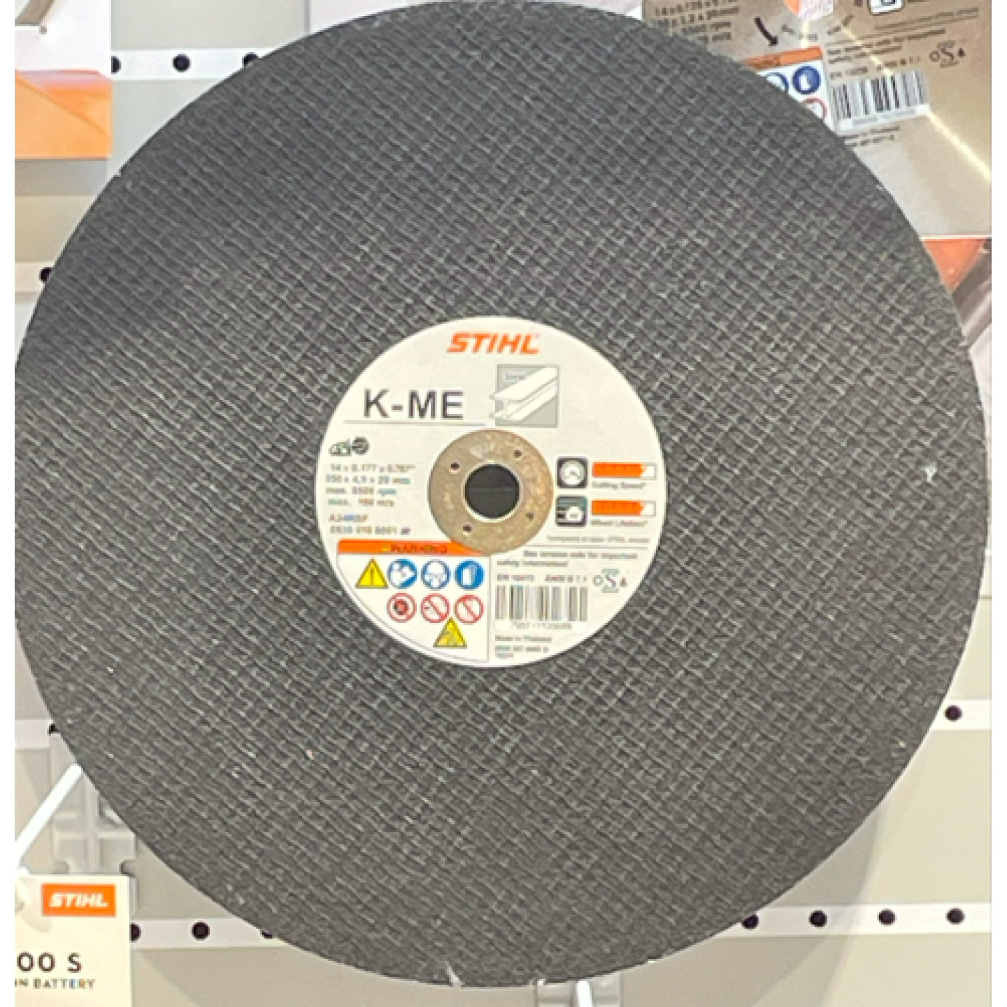 STIHL 14" Abrasive Wheel Steel/Iron (K-ME) Specialty Wheel for TS 440 Image 1