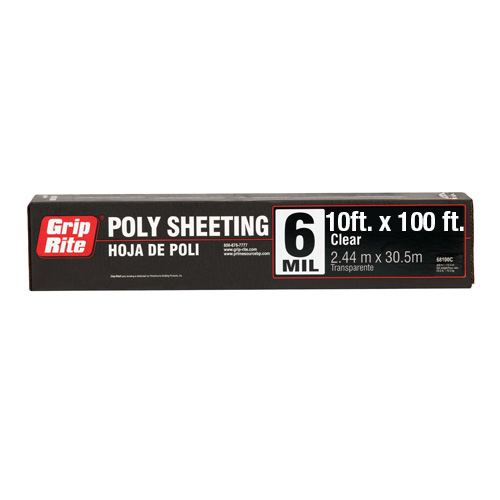 10' x 100' 6 Mil Clear Visqueen Image 2