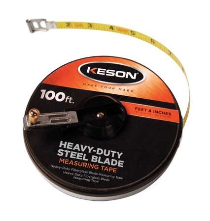 Keson ST Series Closed Case Steel Tape Measure, 100' Image 1