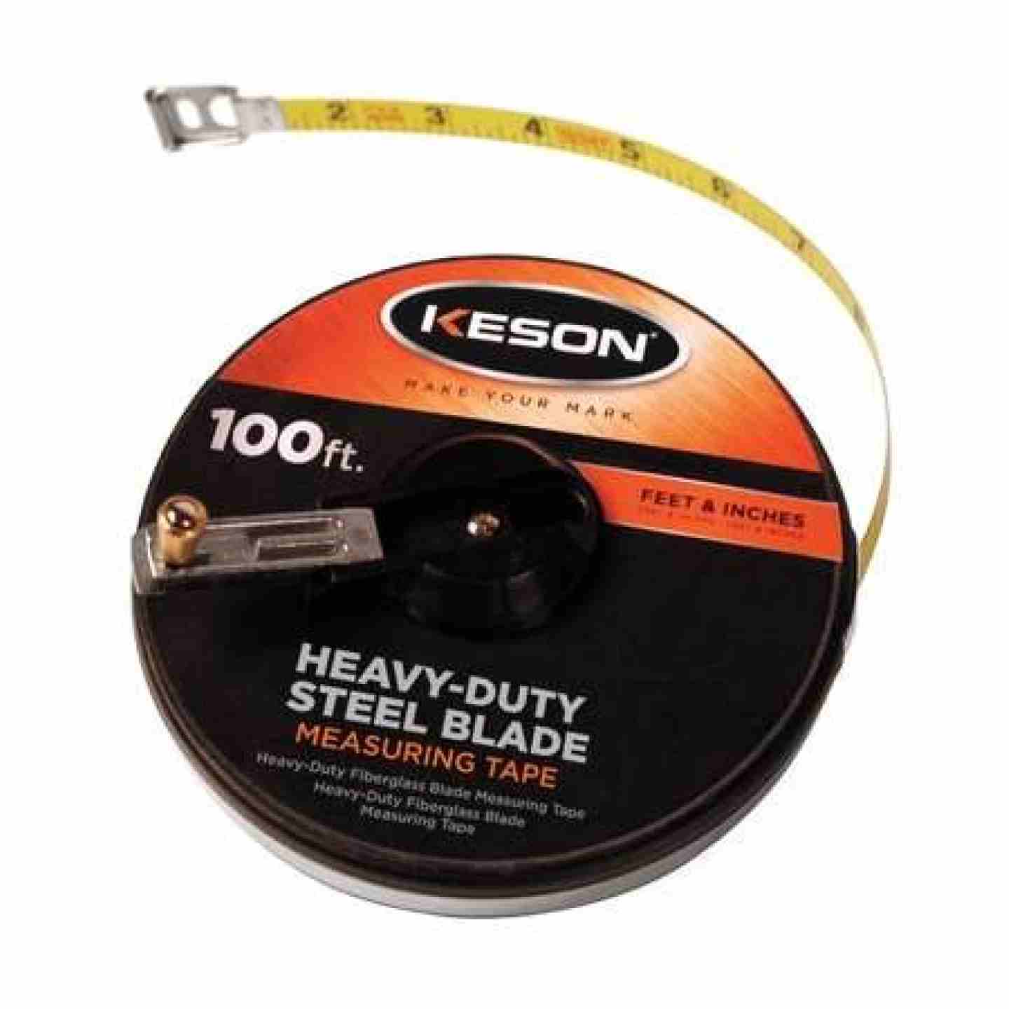 Keson ST Series Closed Case Steel Tape Measure, 100' Image 1