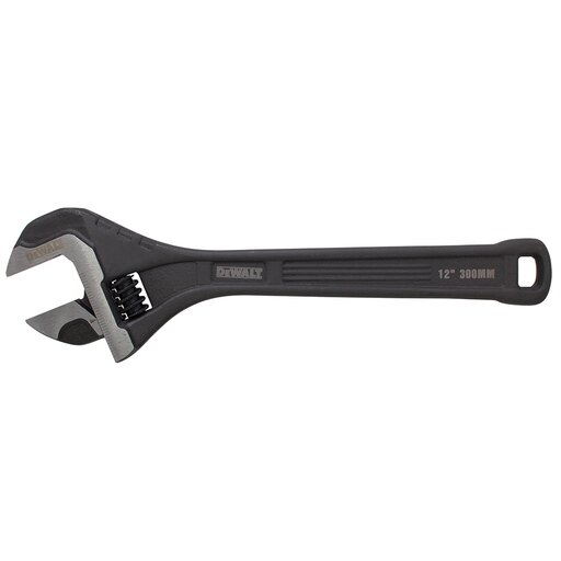 DeWalt Metric and SAE Adjustable Wrench 12 in. Long 