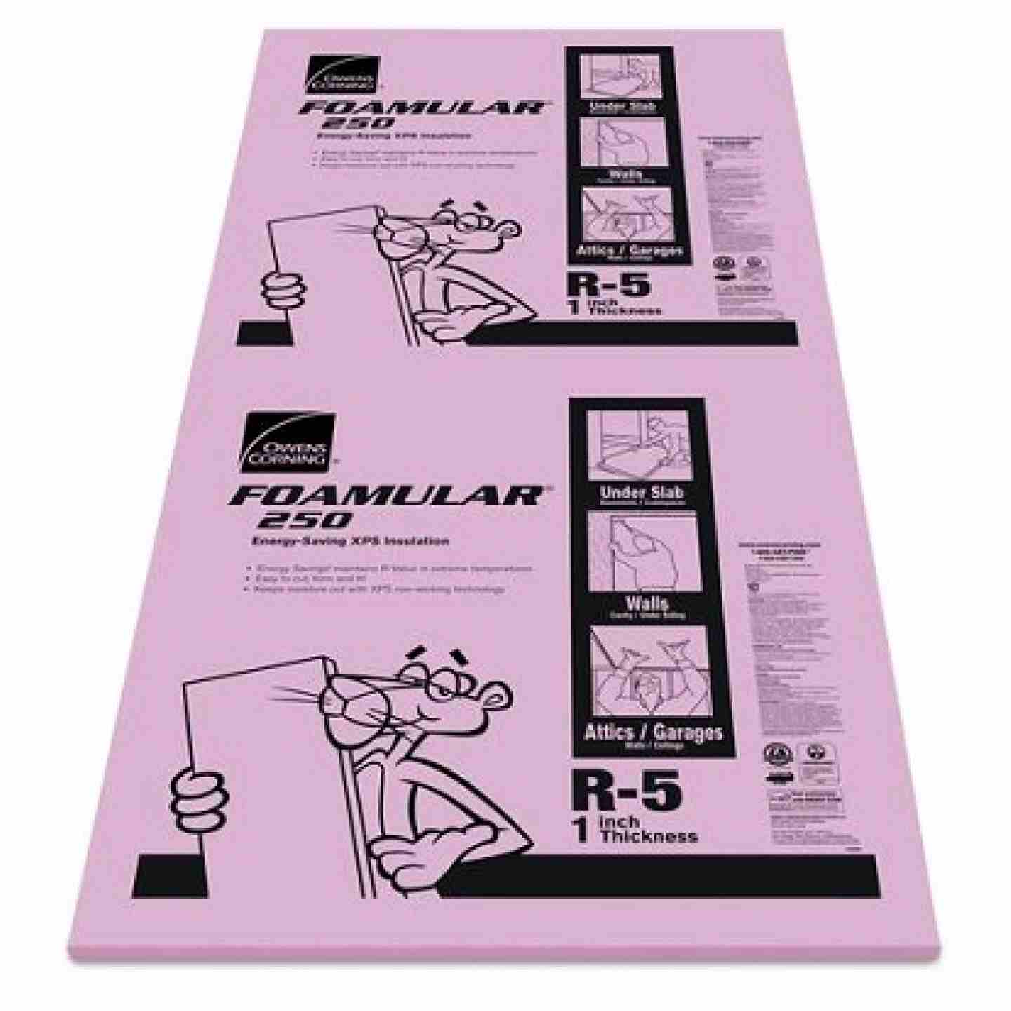 Foamular 250 1/2" x 48" x 96" SE Rigid Insulation Image 1