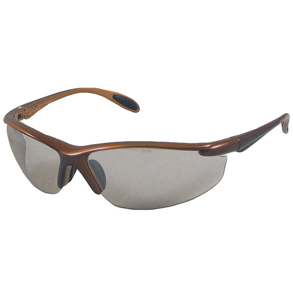  CATALINA™ Frame and Lens w/ Paddle Temples CSA Certified/ Meets ANSI, Brown Metallic frame/Brown lens, Safety Glasses 