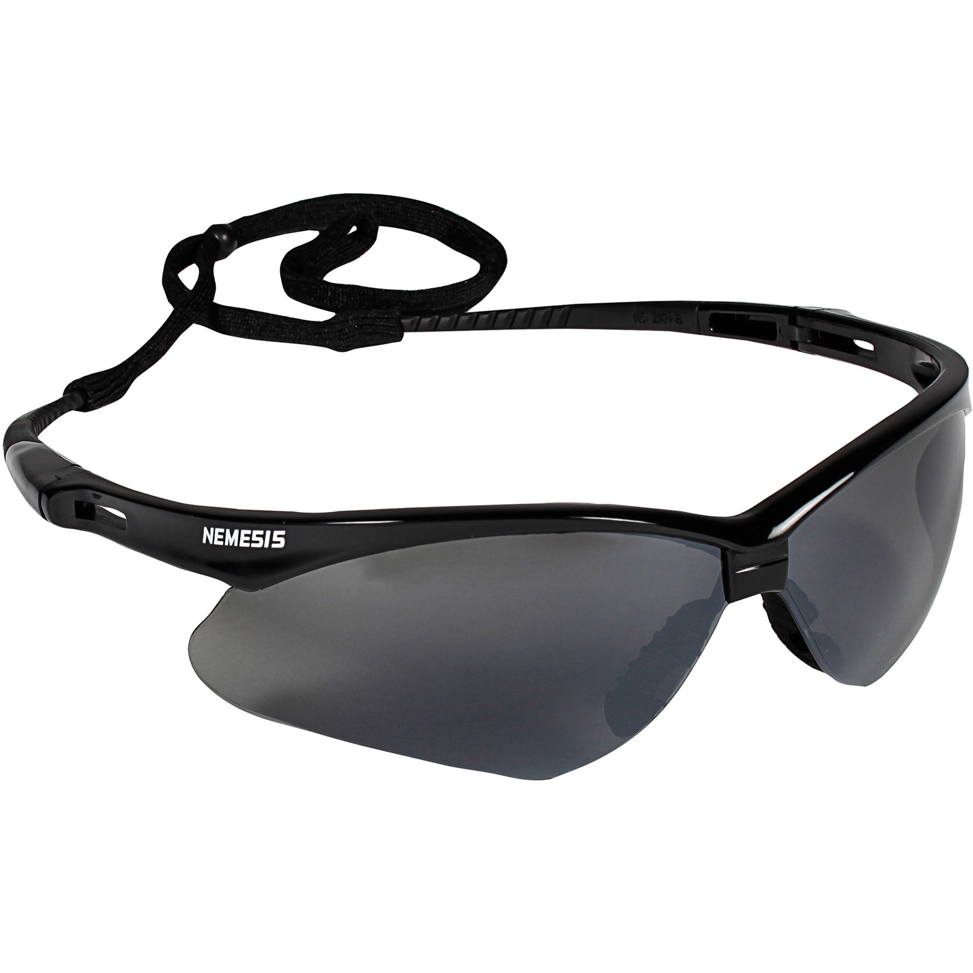 Kimberly-Clark 25688 KleenGuard Nemesis Safety Glasses W/ Smoke Mirror, Hard Coat Lens, Black Frame  Image 1