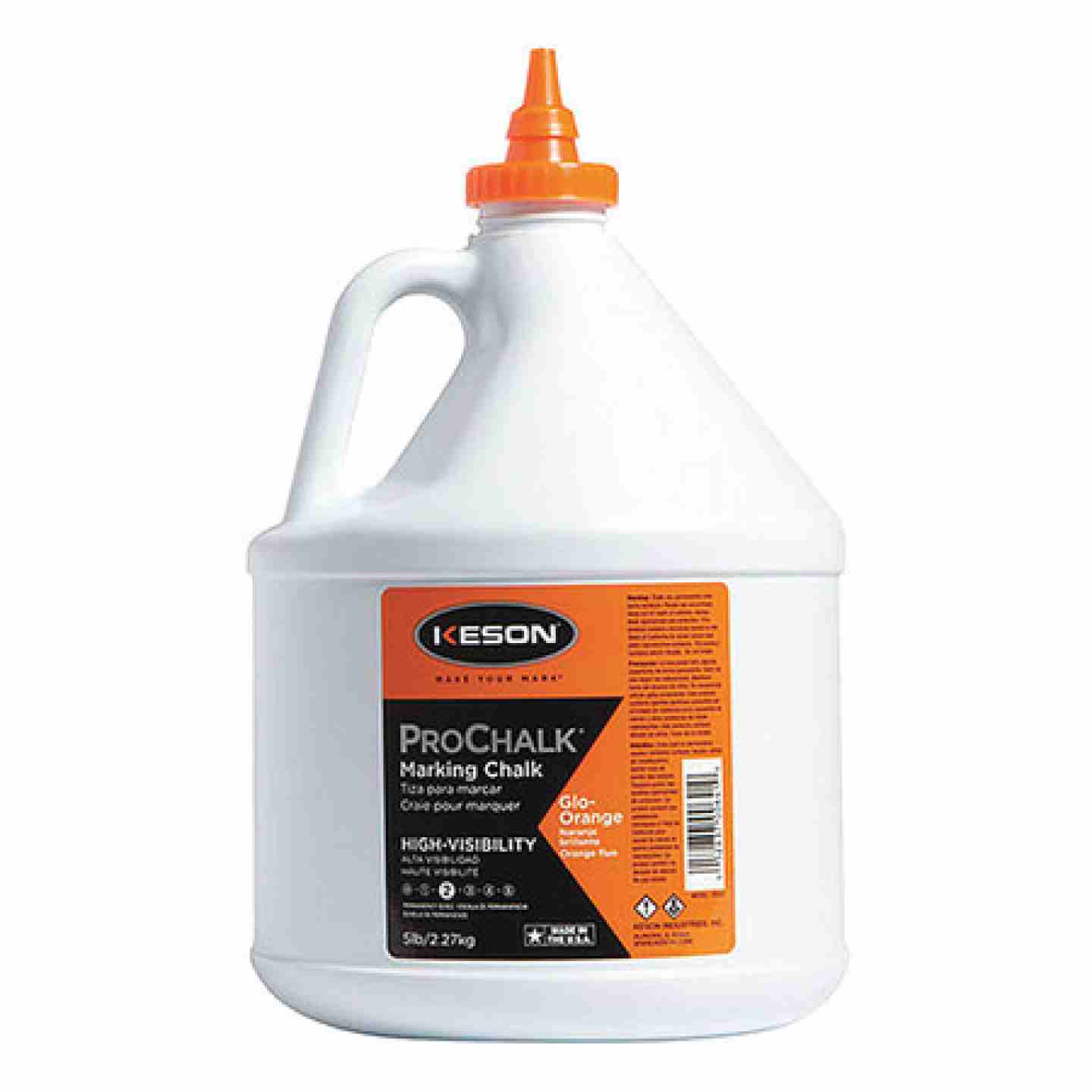 Keson Chalk Glo-Orange 5lbs Image 1