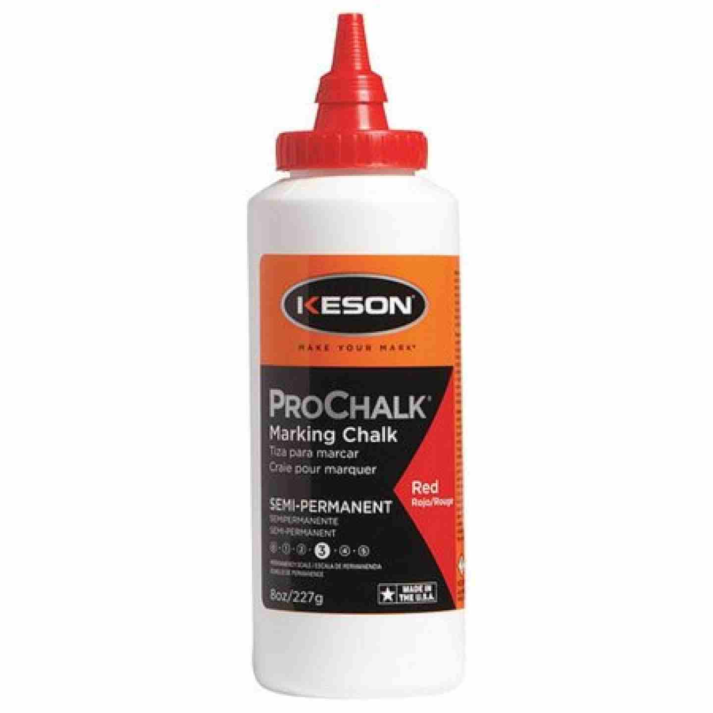 Keson Chalk Red 8oz Image 1