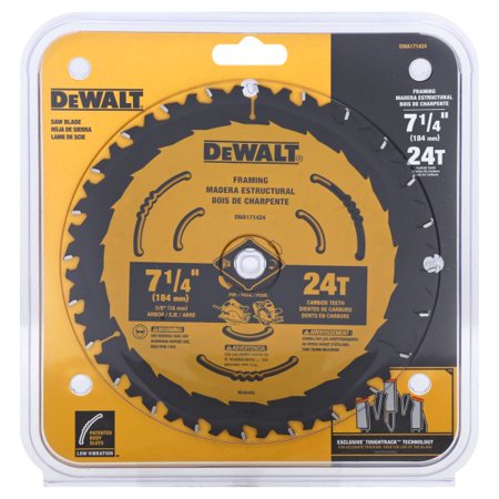 DeWalt 7-1/4" 24T Circular Saw Framing Blade