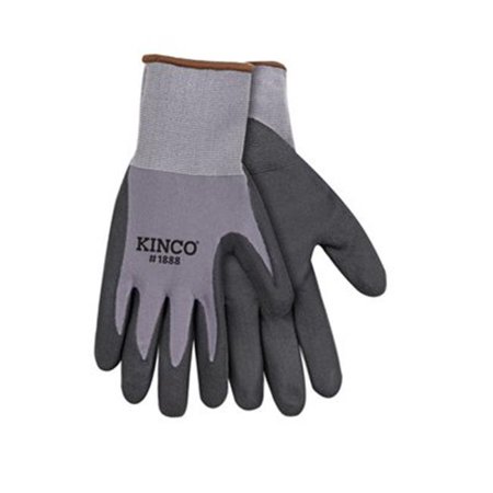 Kinco Gray Nylon-Spandex Knit Shell & CoolCoat™ Micro-Foam Nitrile Palm, XX-Large Image 1