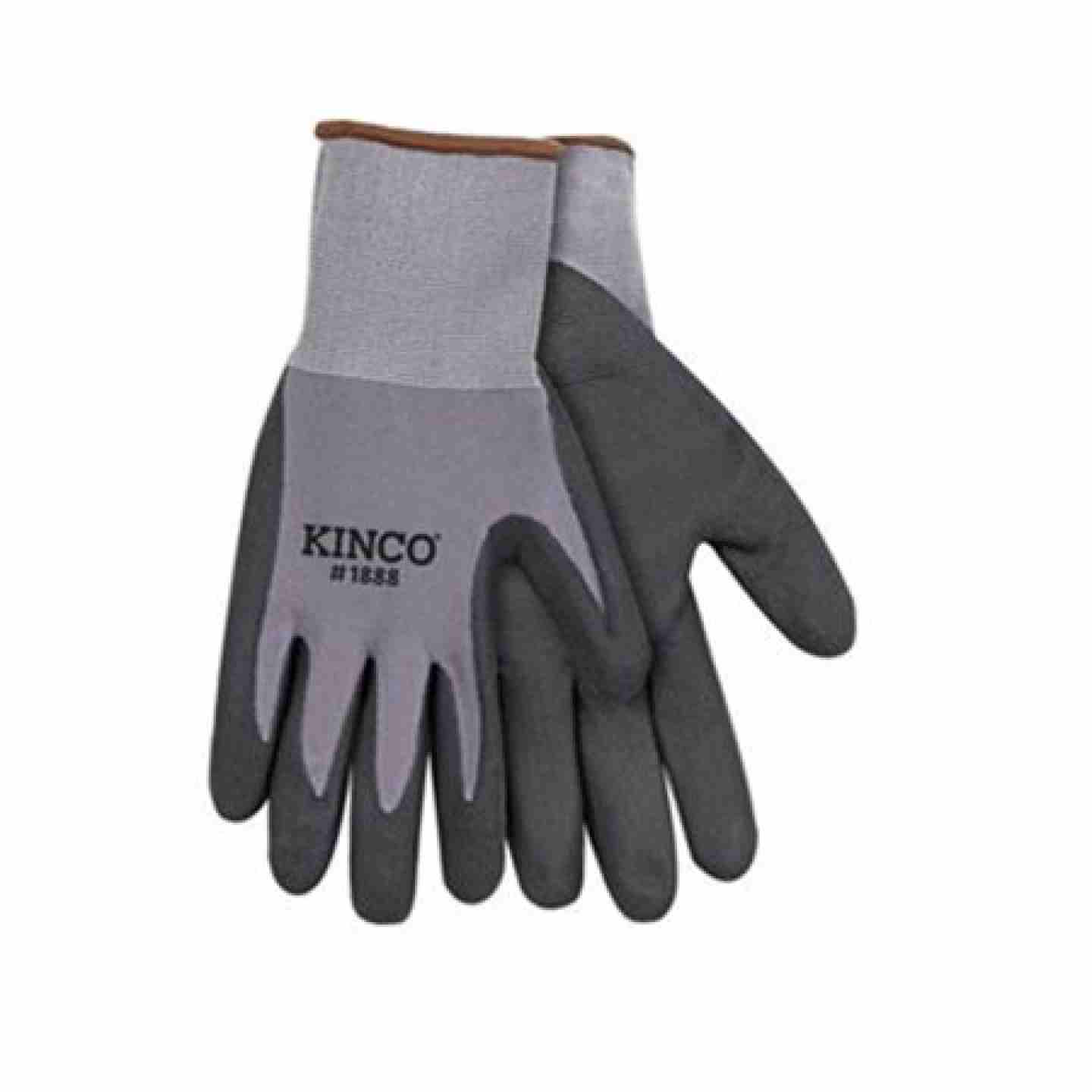 Kinco Gray Nylon-Spandex Knit Shell & CoolCoat™ Micro-Foam Nitrile Palm, XX-Large Image 1