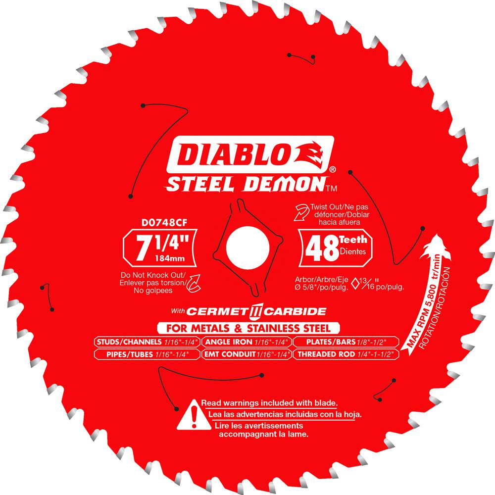 Diablo 7-1/4 x 48-Teeth Steel Demon Blade