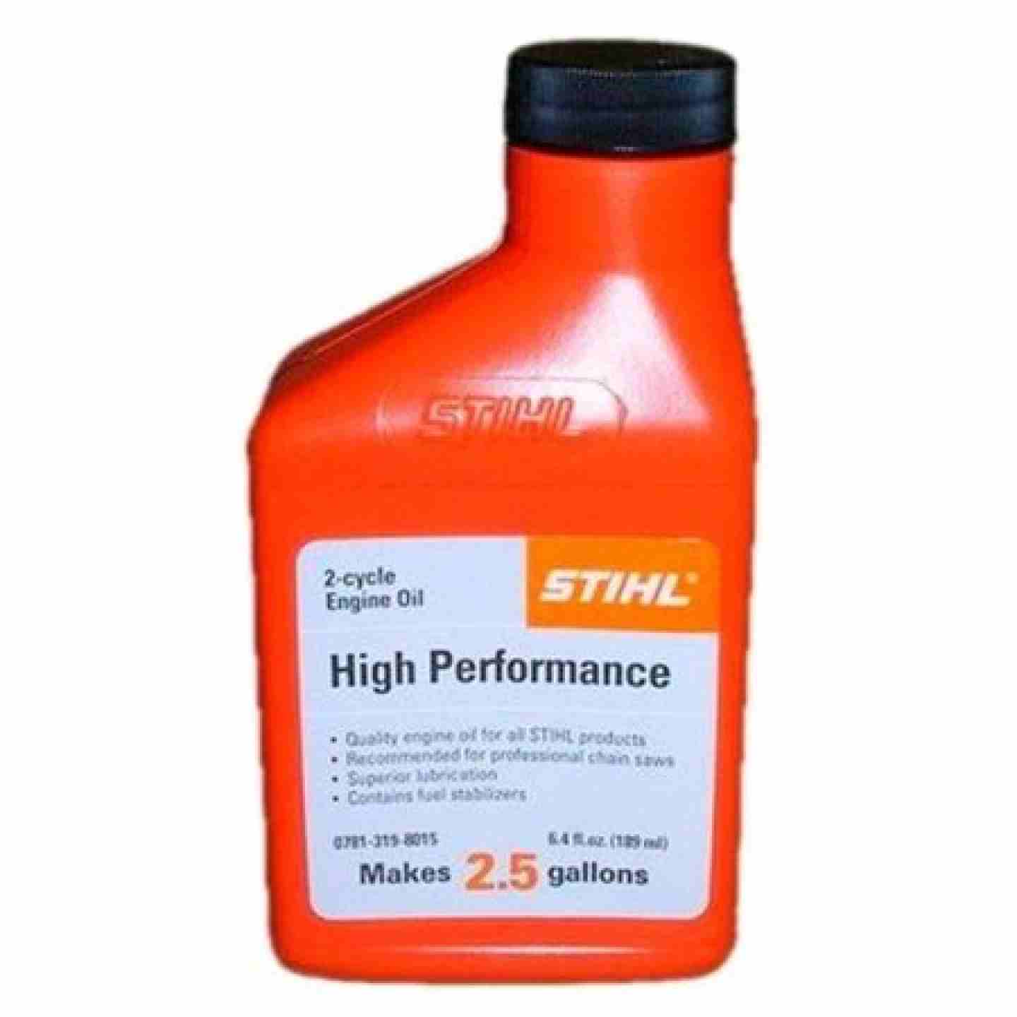 STIHL High Performance 2-Cycle Engine Oil 6.4 oz (2.5 Gallon Mix) Image 1