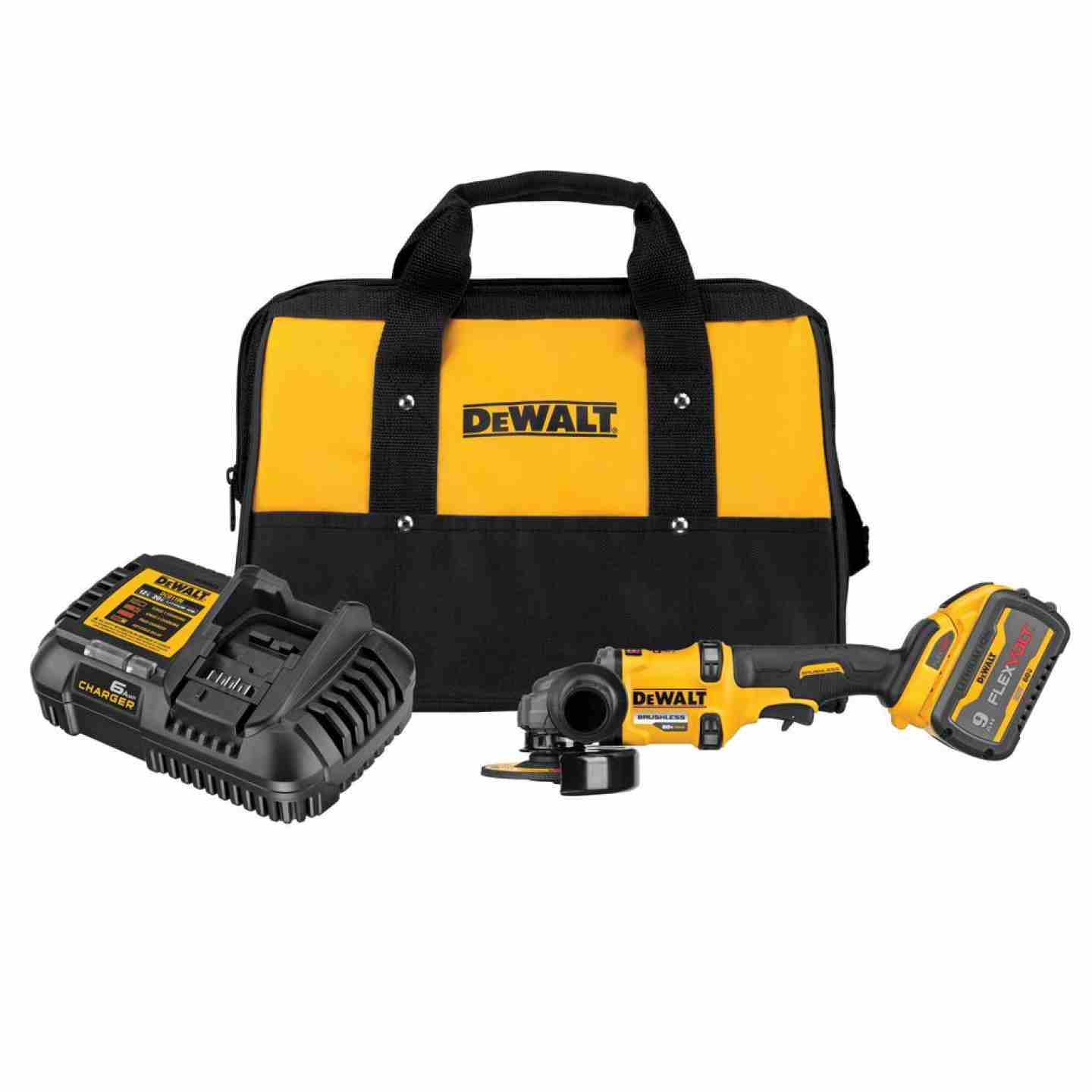 DeWalt 60V MAX* Brushless Cordless 4-1/2 in. - 6 in. Grinder with KICKBACK BRAKE™ Kit Image 1