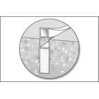 Removable Plastic Void Cap Strip 1/2" x 1/2" x 10' Image 1