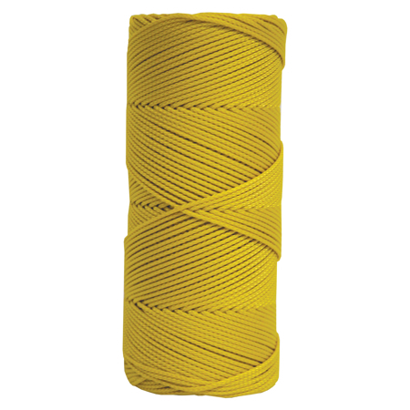 Yellow Braided Nylon Mason's Line - 1000' Tube Image 1