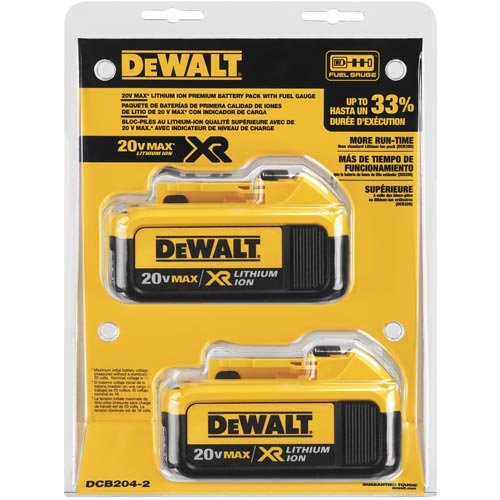 DeWalt 20V Max 4.0AH LI Batteries (2 pack) Image 1