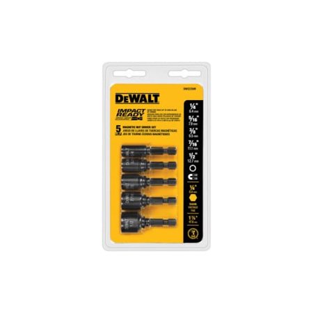 DeWalt 5pc Magnetic Nutsetter Impact Driver Set 5 -Piece Image 1