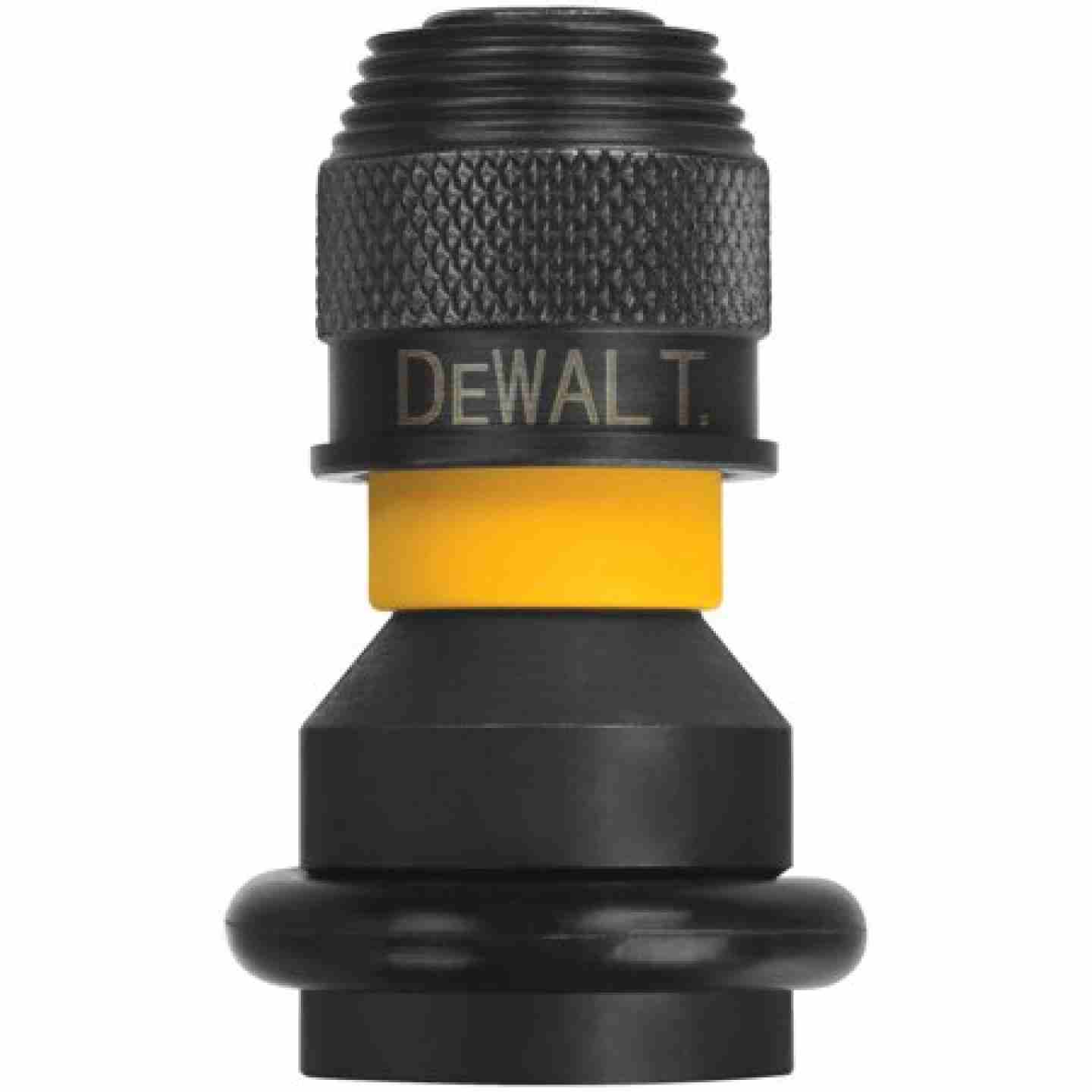 DeWalt 1/4" Hex Shank to 1/2" Square Drive Standard Socket Adaptor  Image 1