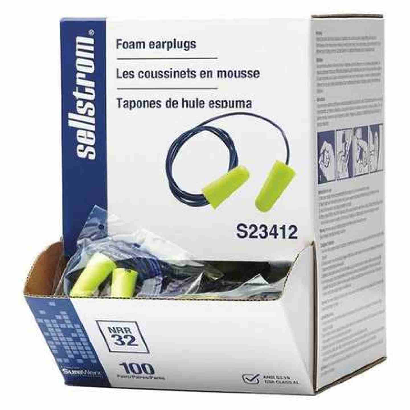 Sellstrom Disposable Corded Earplugs Image 1
