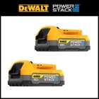 DeWalt 20V MAX* XR POWERSTACK™ Compact Battery (2 Pack) Image 1
