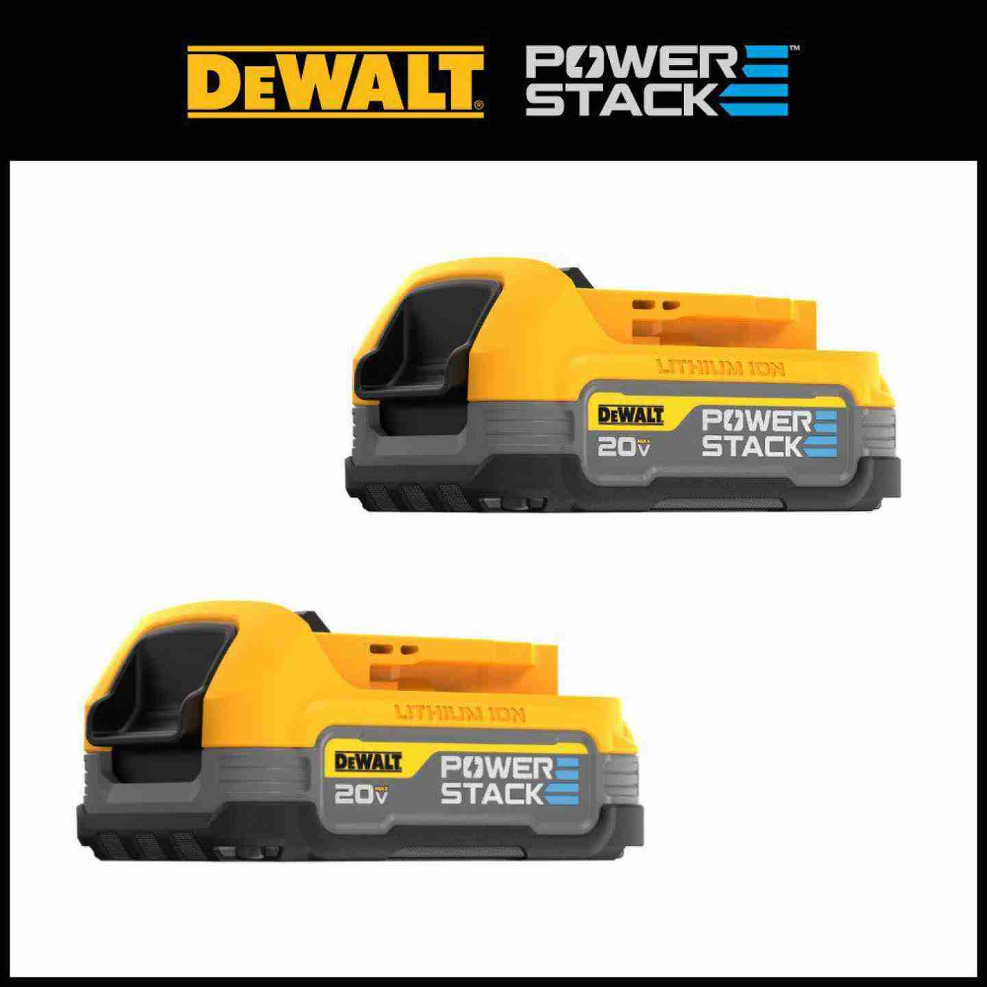 DeWalt 20V MAX* XR POWERSTACK™ Compact Battery (2 Pack) Image 1