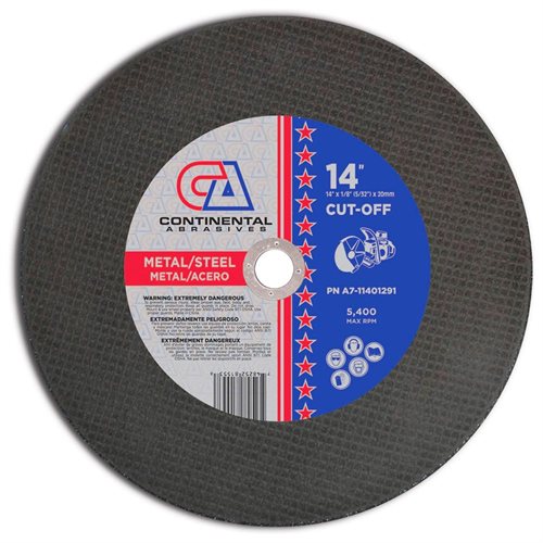 Abrasive Metal Blade 14" x 1/8" (5/32") x 20MM T1 Triple Reinforced High-Speed Gas Powered Saw Wheels For Metal and Steel