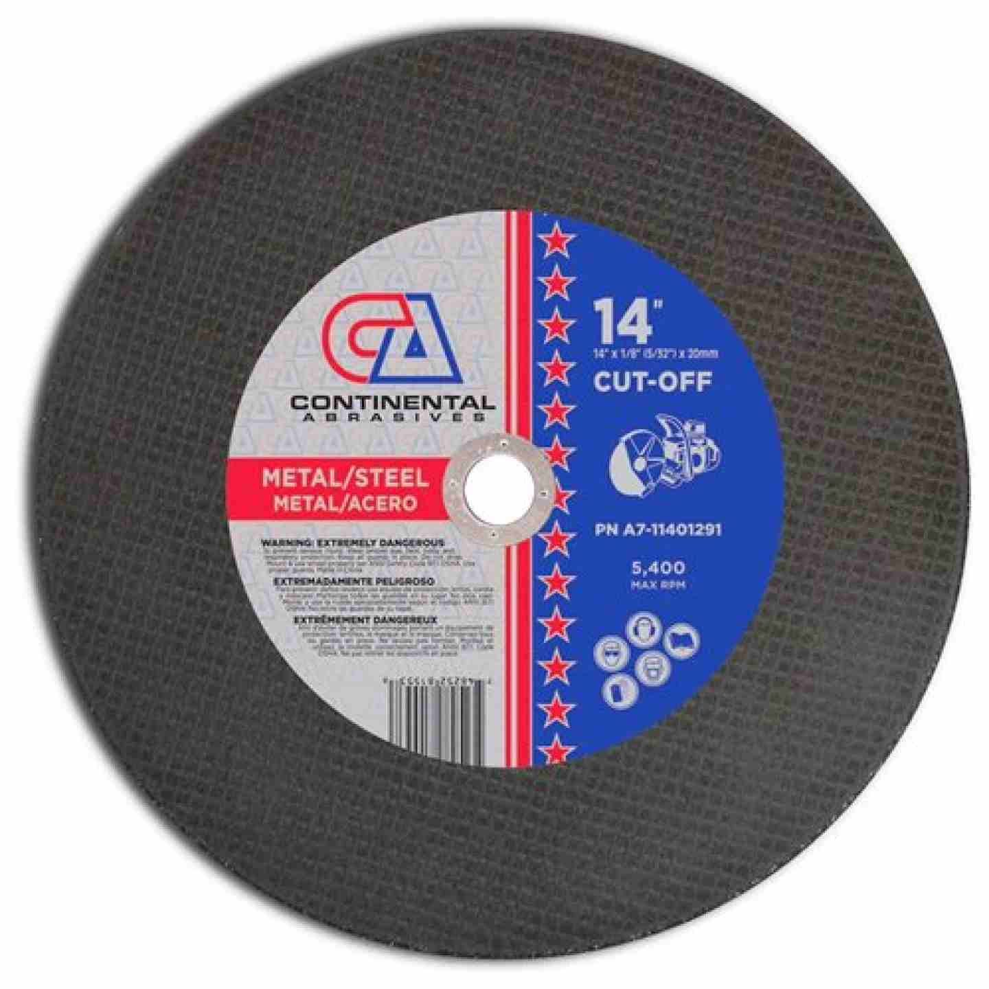 Abrasive Metal Blade 14" x 1/8" (5/32") x 20MM T1 Triple Reinforced High-Speed Gas Powered Saw Wheels For Metal and Steel Image 1