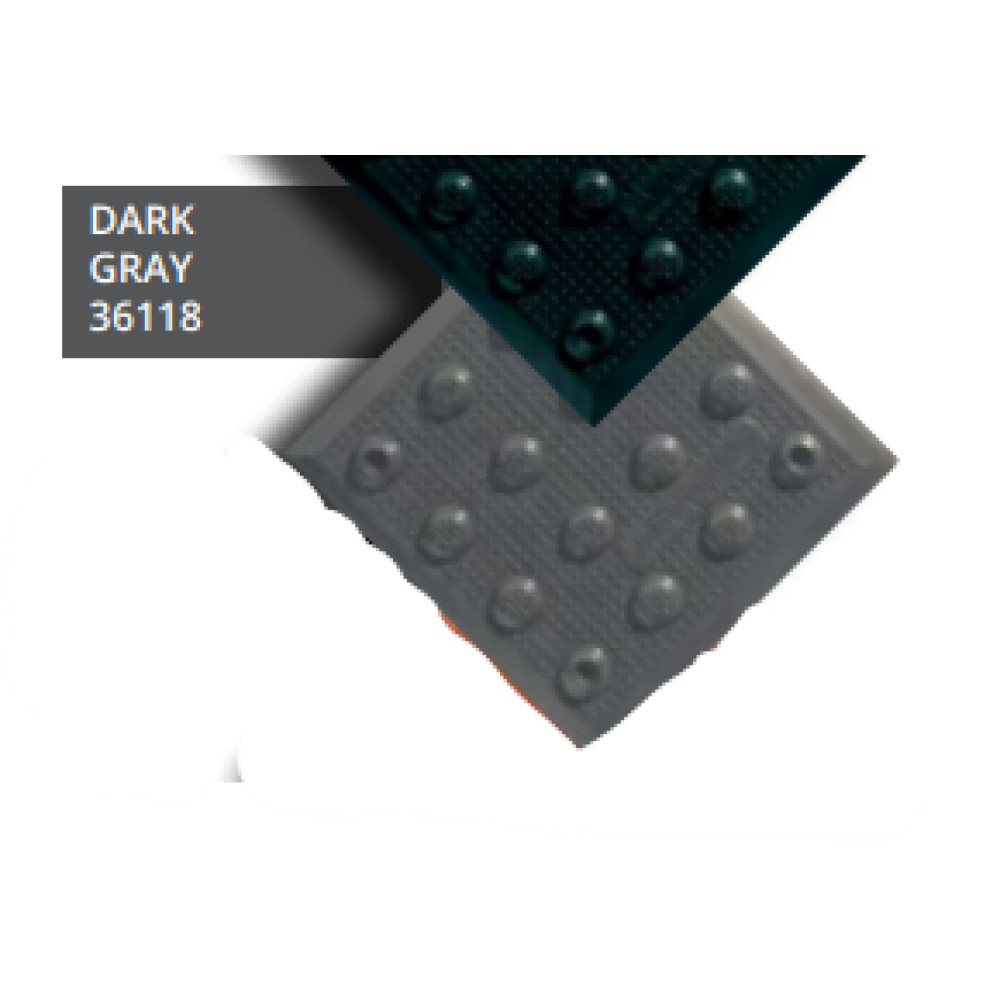 ADA Solutions Replaceable Radius Tile Dark Gray, 36118 Image 3