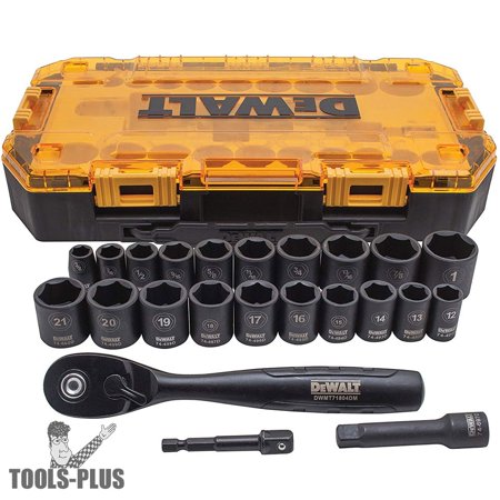 DeWalt 23 Piece 3/8 in. Drive Impact Socket Set Image 1