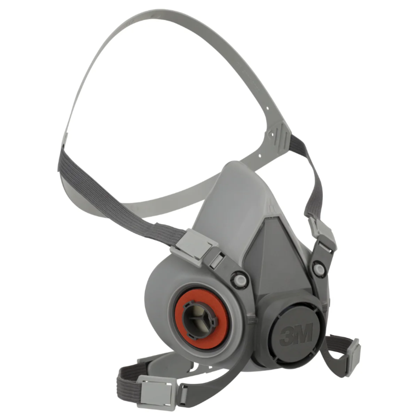3M 6300 Half Face Reusable Respirator, Gray, Large Image 1