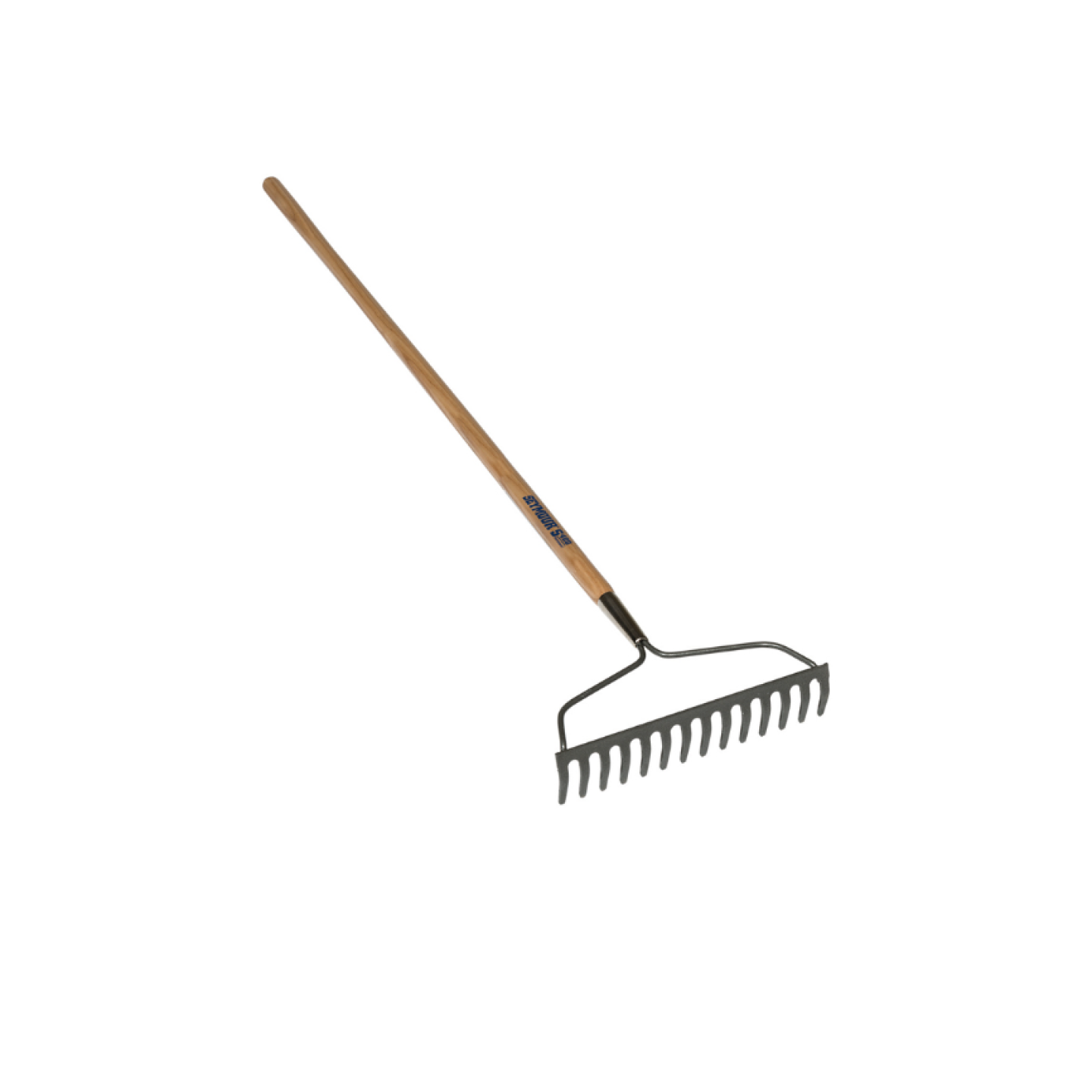 Bow Rake, Welded 14 Tine 15" Head, 54" Hardwood Handle Image 1