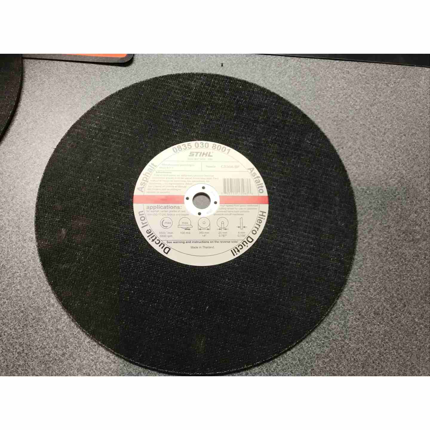 STIHL Asphalt/Ductile Wheel 14"x20MM, K-DG Image 1