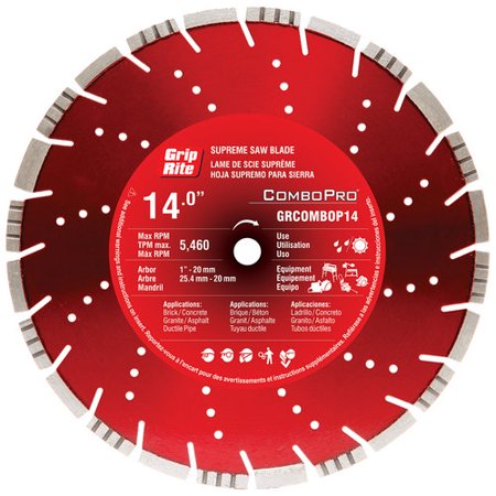 Grip Rite 14" Diamond Combination Blade Red GRCOMBOPRO14