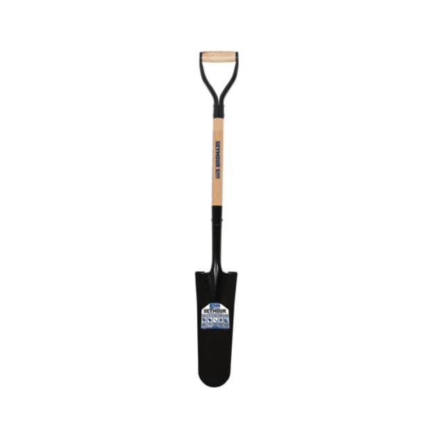 16" Drain Spade, 30" Wood D-Grip Handle