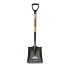 Seymour 16 Ga. Square Point Shovel, 26" Hardwood Handle, Black Poly D-Grip Image 1