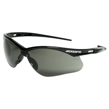 Jackson Safety Glasses with Black Frame and Smoke Anti-Fog Lens Image 1