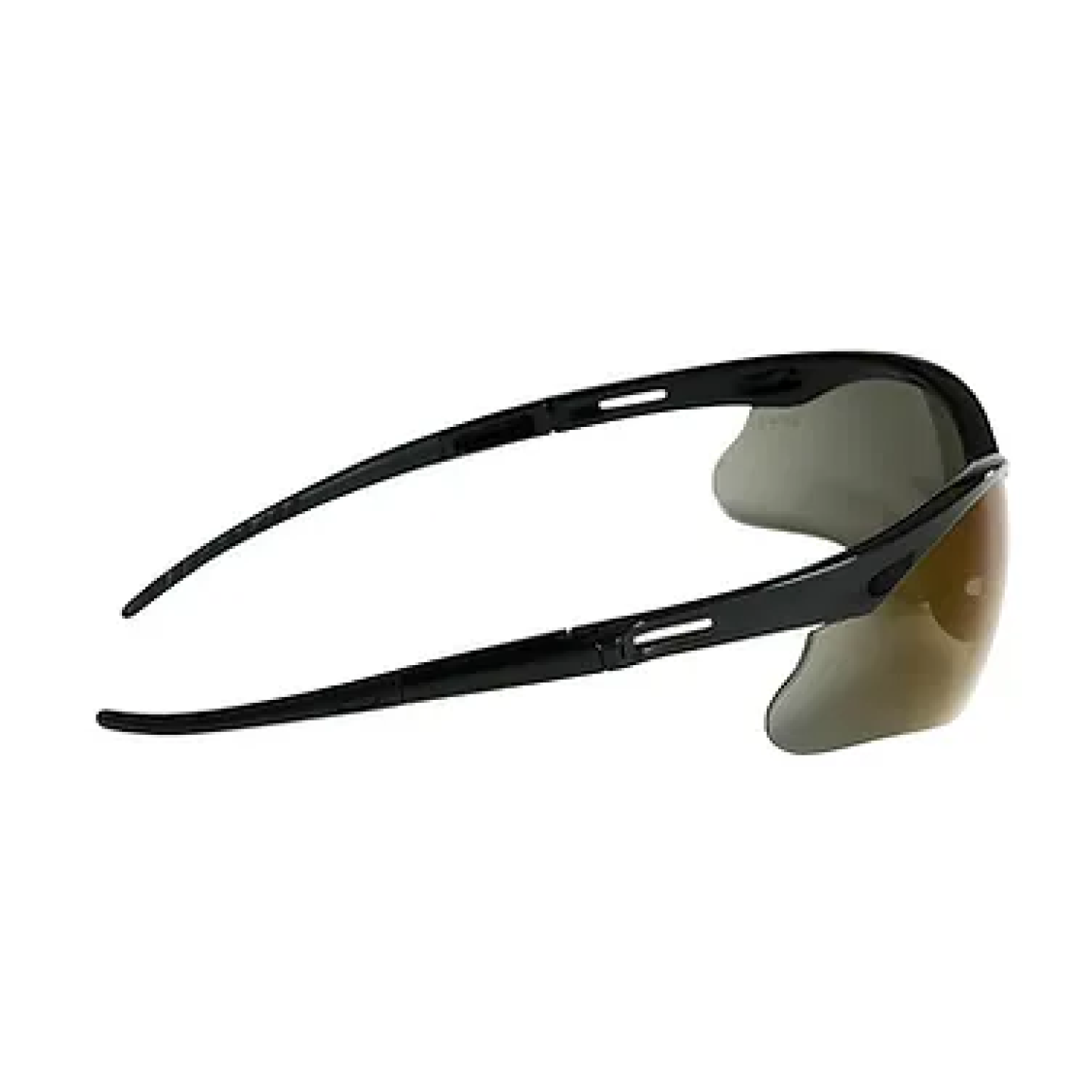 Jackson Safety Glasses Black Frame and Blue Mirror Lens Image 2