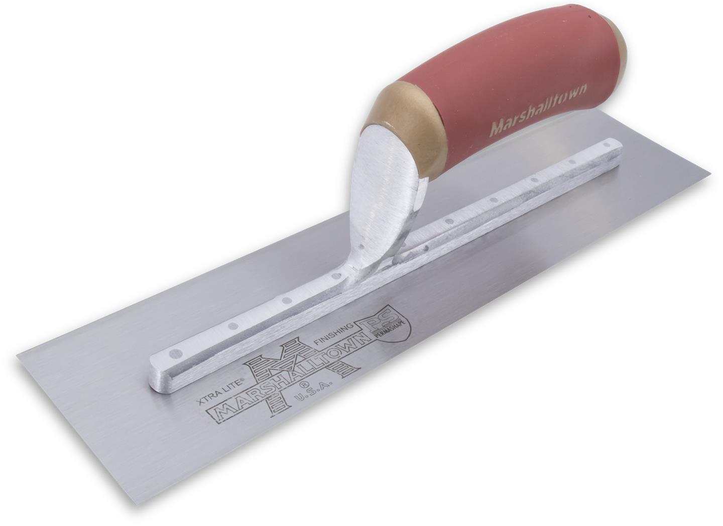 12" x 3" PemaShape Broken-In Finish Trowel Durasoft Handle