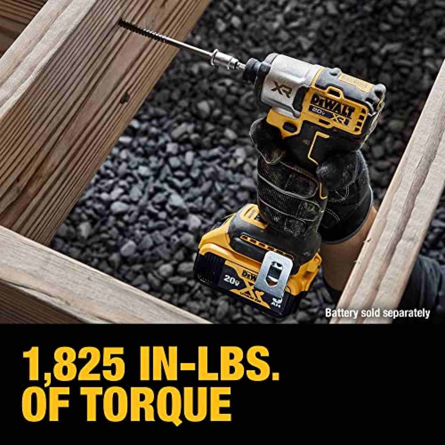 DeWalt 20V MAX* XR® 3-Speed Impact 1/4 in. Driver (Tool Only) Image 4