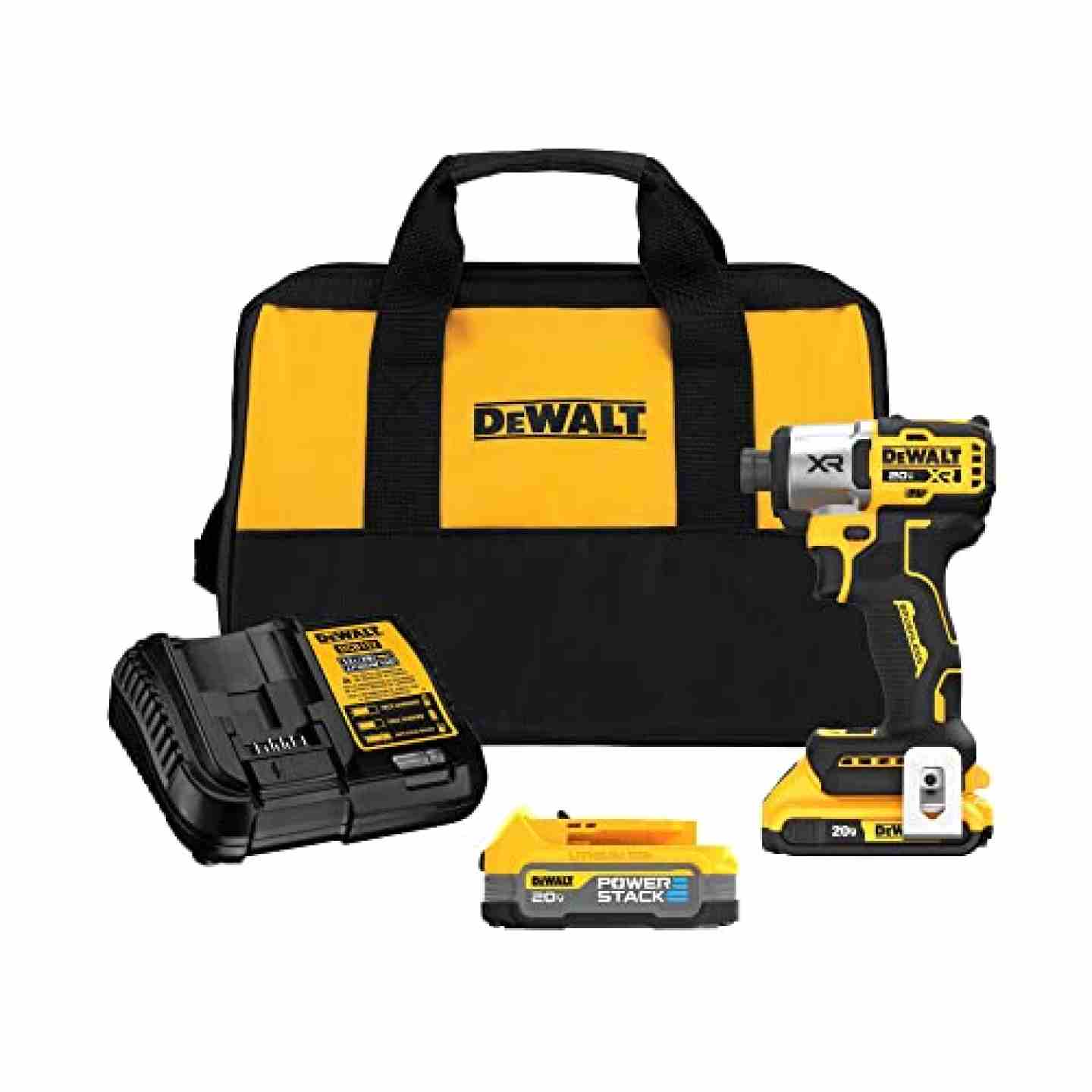 DeWalt 20V MAX* XR® 3-Speed 1/4 in. Impact Driver with DEWALT POWERSTACK™ Kit Image 1