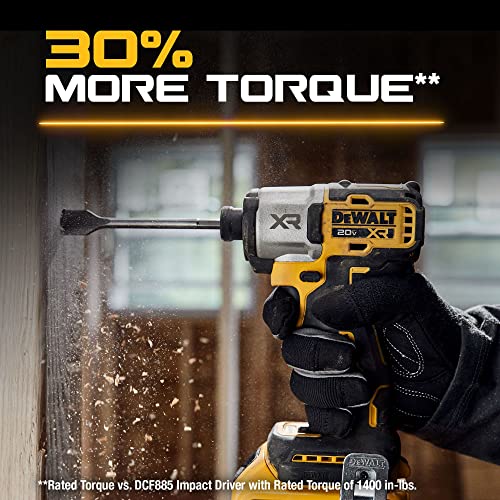 DeWalt 20V MAX* XR® 3-Speed 1/4 in. Impact Driver with DEWALT POWERSTACK™ Kit Image 5