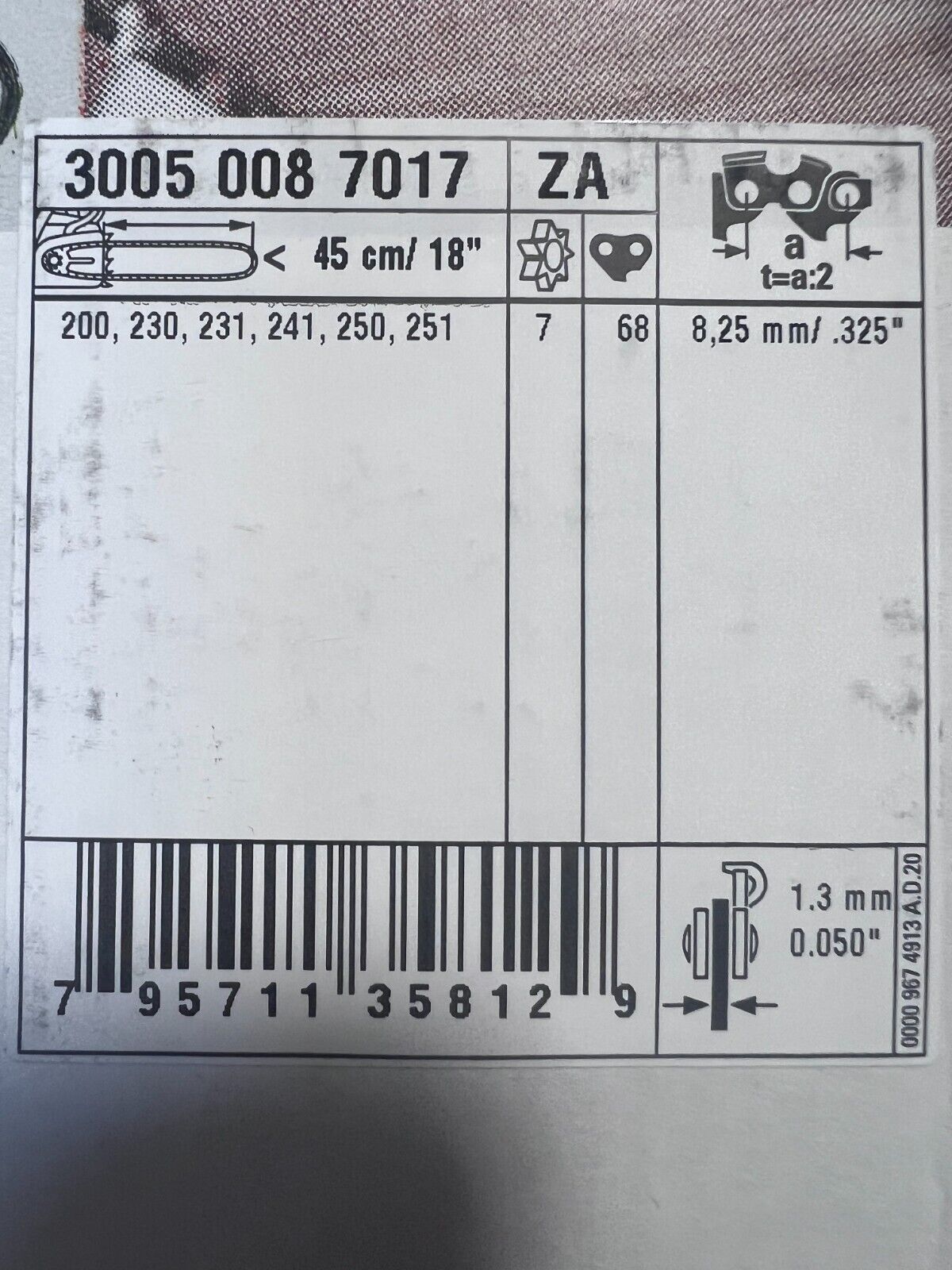 STIHL 18in.  Light 04 Standard .325P .050 Gauge Image 2