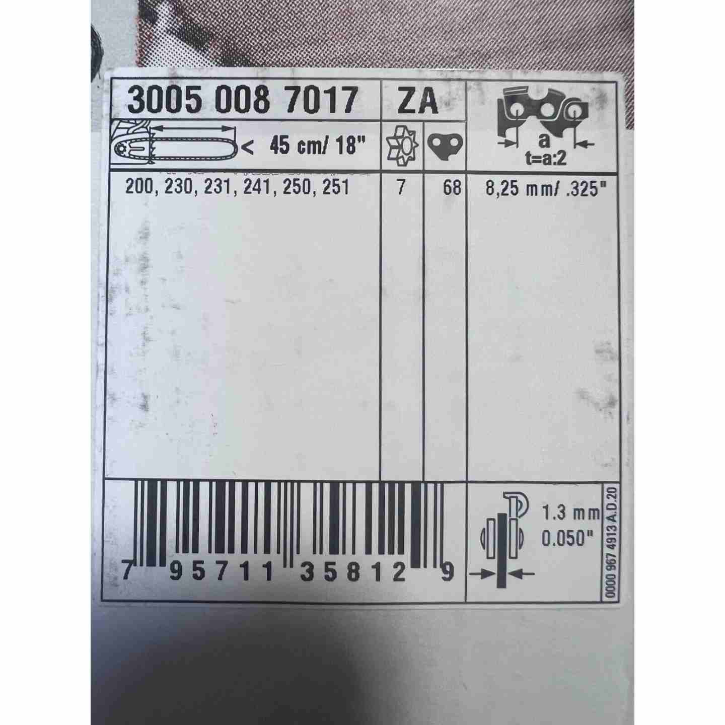 STIHL 18in.  Light 04 Standard .325P .050 Gauge Image 2