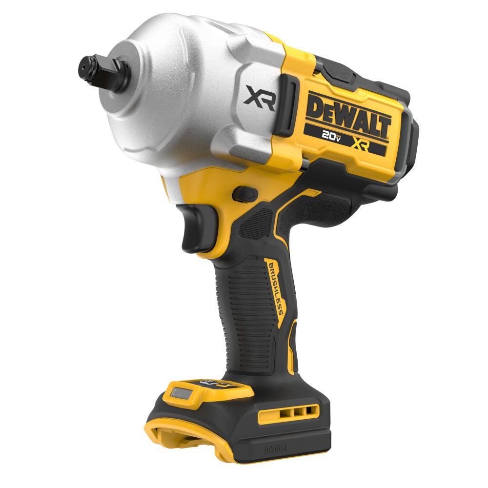 DeWalt 20V MAX* XR® Brushless Cordless 1/2 In High Torque Impact Wrench with Hog Ring Anvil (Tool Only)