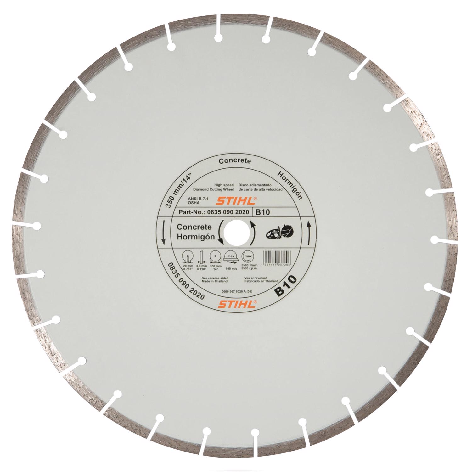 STIHL D-B10 Economy Diamond Wheel 14"x20MM