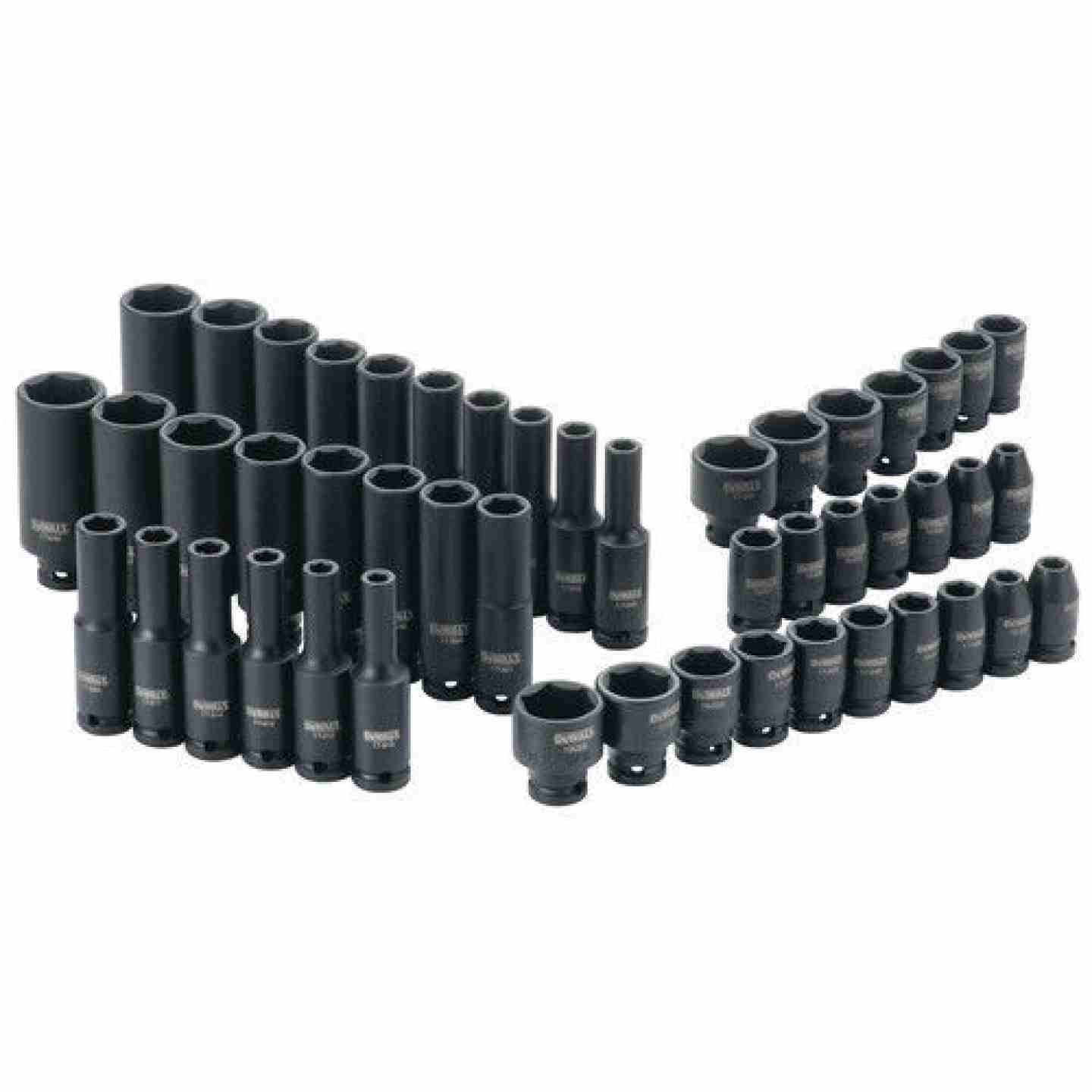 DeWalt 1/4 IN. Drive Combination Impact Socket Set 6 PT (48 pc.) Image 1
