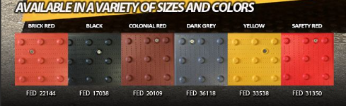 DWS 2x5 Replaceable ADA Tile, Colonial Red  Image 2