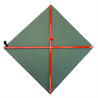 Watch Dog Reflective Orange Vinyl Roll-Up Sign, 48"x48" Image 2